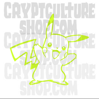 Anime Pokemon Pikachu Vinyl Decal