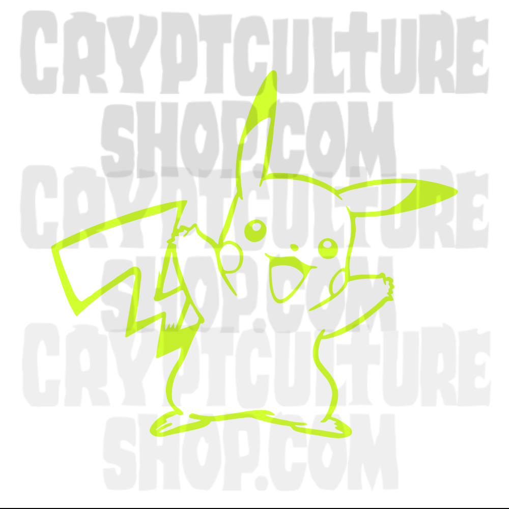 Calcomanía de vinilo de Pokémon Pikachu