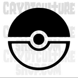 Pokemon Poke Ball Vinyl Decal