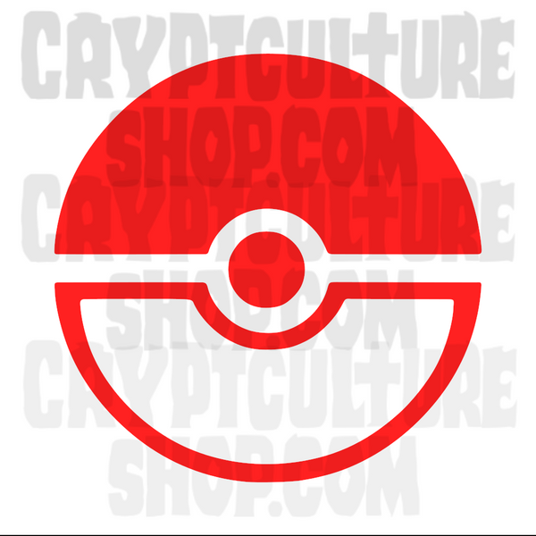 Anime Pokemon Pokeball Vinyl Decal