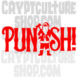 Silent Night Deadly NIght Punish Vinyl Decal Sticker Sales From the Crypt