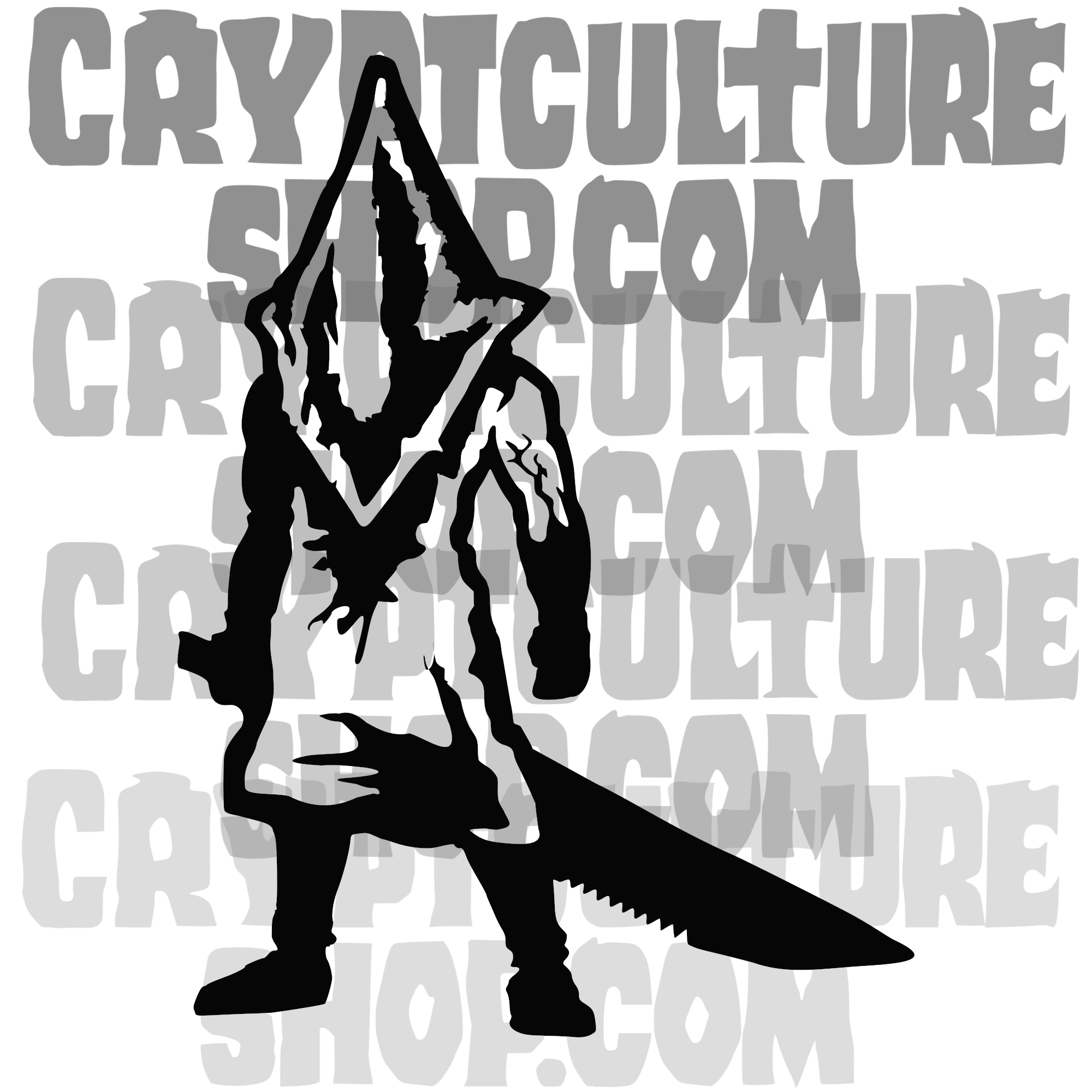 Vinilo decorativo de Silent Hill con Cabeza Piramidal