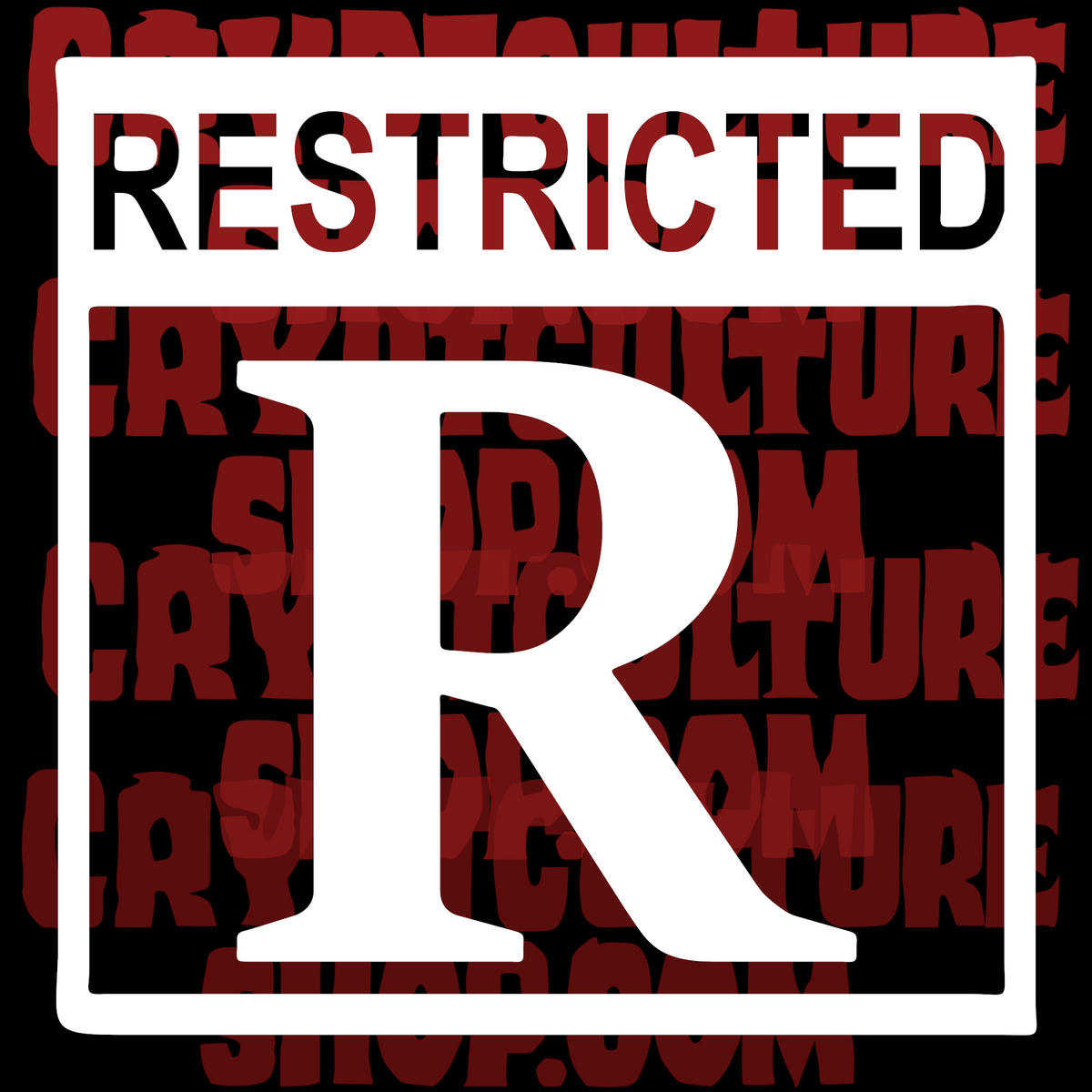 Horror R Rating Vinyl Decal