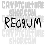 Shining Redrum Vinyl Decal