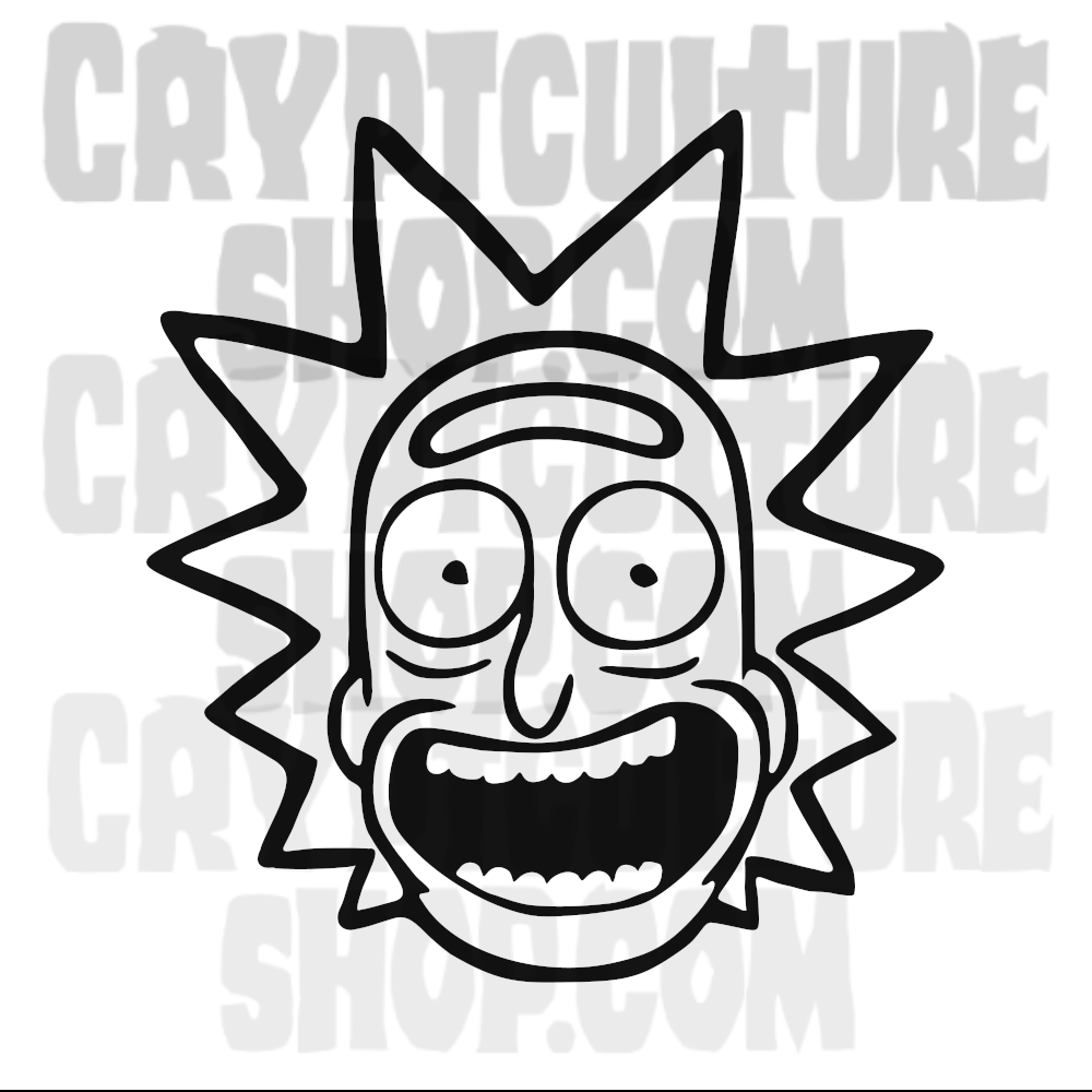 Vinilo decorativo de Rick y Morty Smile