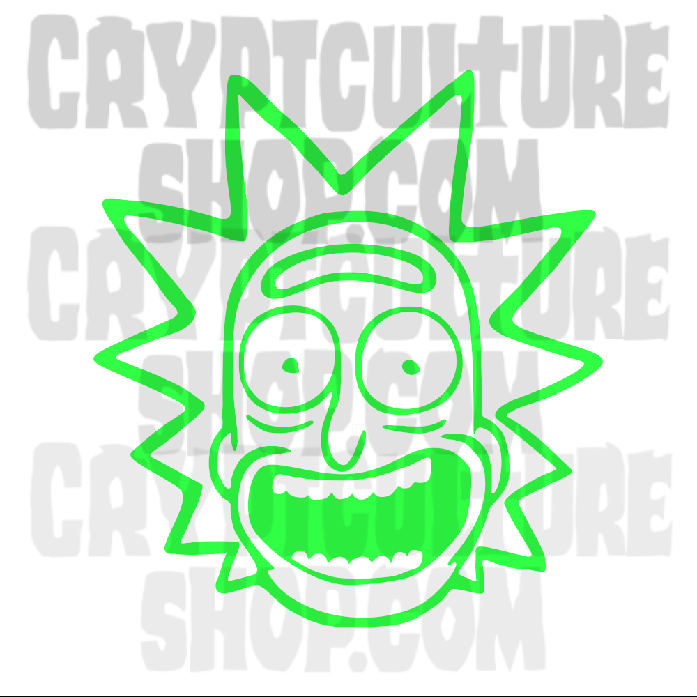 Vinilo decorativo de Rick y Morty Smile