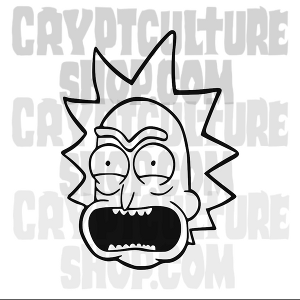 Rick and Morty Scream Vinyl Decal