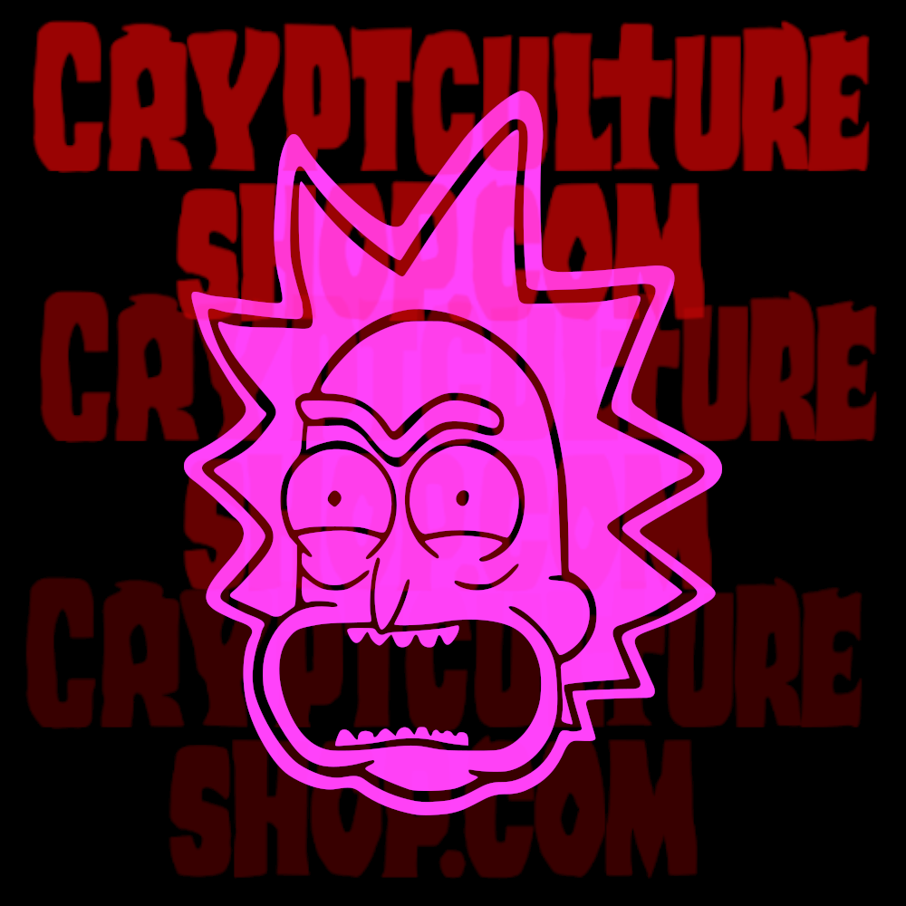 Calcomanía de vinilo de Rick y Morty Gritando