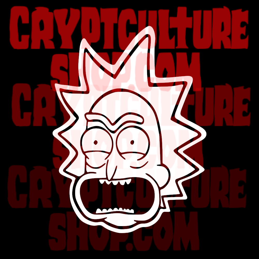 Calcomanía de vinilo de Rick y Morty Gritando