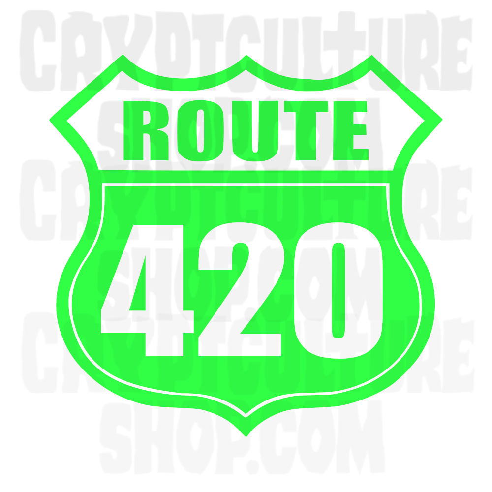 Vinilo decorativo "Horror Route 420"