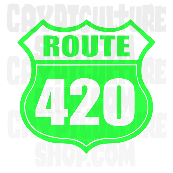 Horror Route 420 Vinyl Decal