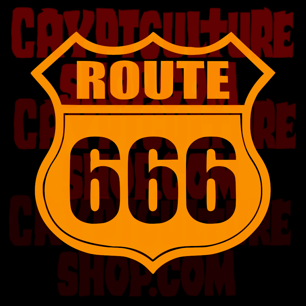 Satan! Route 666 Vinyl Decal
