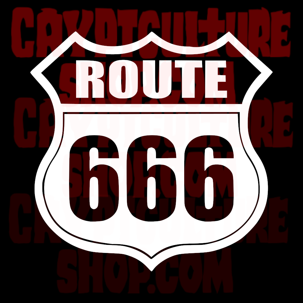 Satan! Route 666 Vinyl Decal