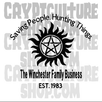 Supernatural Saving People Hunting Things Vinyl Decal