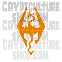 Elder Scrolls Skyrim Symbol Vinyl Decal