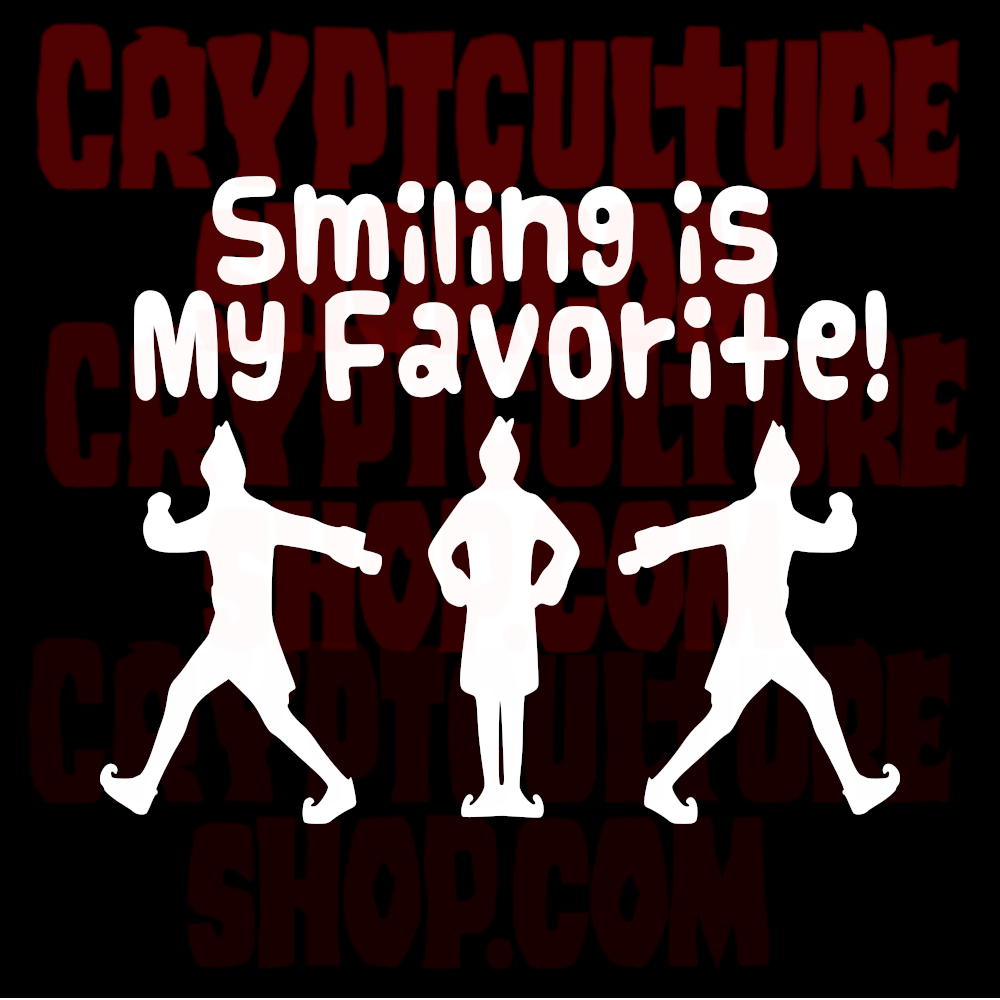 Elf Smiling is My Favorite Vinyl Decal
