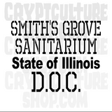 Halloween Smith's Grove Sanitarium Vinyl Decal