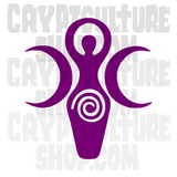 Occult Spiral Goddess Vinyl Decal