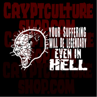 Hellraiser Suffering Will Be Legendary Vinyl Decal