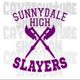 Buffy the Vampire Slayer Sunnydale High Slayers Vinyl Decal