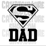 Super Dad Vinyl Decal