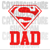 Super Dad Vinyl Decal