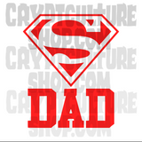 Super Dad Vinyl Decal