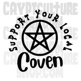 Occult Support Your Local Coven Vinyl Decal