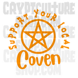 Occult Support Your Local Coven Vinyl Decal