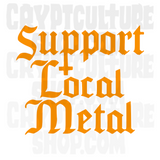 Horror Support Local Metal Inverted Cross Vinyl Decal