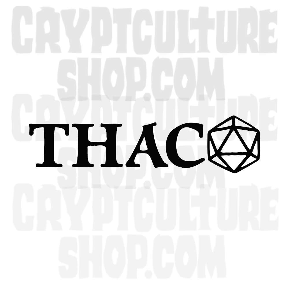Dungeons and Dragons THAC0 Vinyl Decal