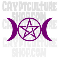 Occult Triple Moon Vinyl Decal