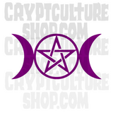 Occult Triple Moon Vinyl Decal