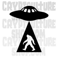 Paranormal UFO Bigfoot Vinyl Decal