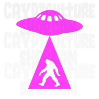 Paranormal UFO Bigfoot Vinyl Decal