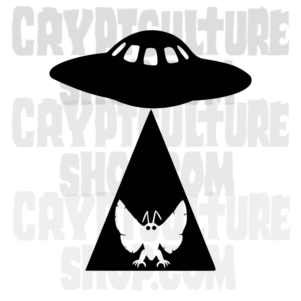 Ovni paranormal Mothman Vinilo Calcomanía