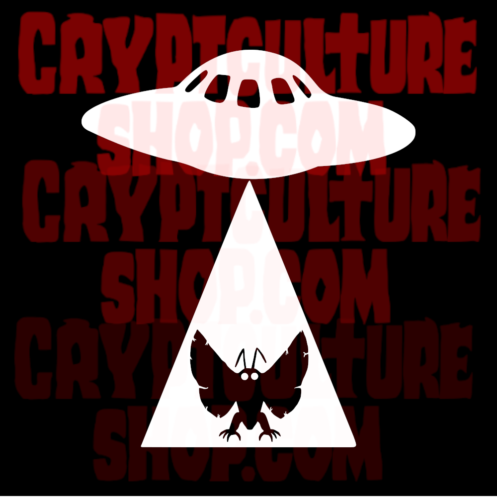 Ovni paranormal Mothman Vinilo Calcomanía