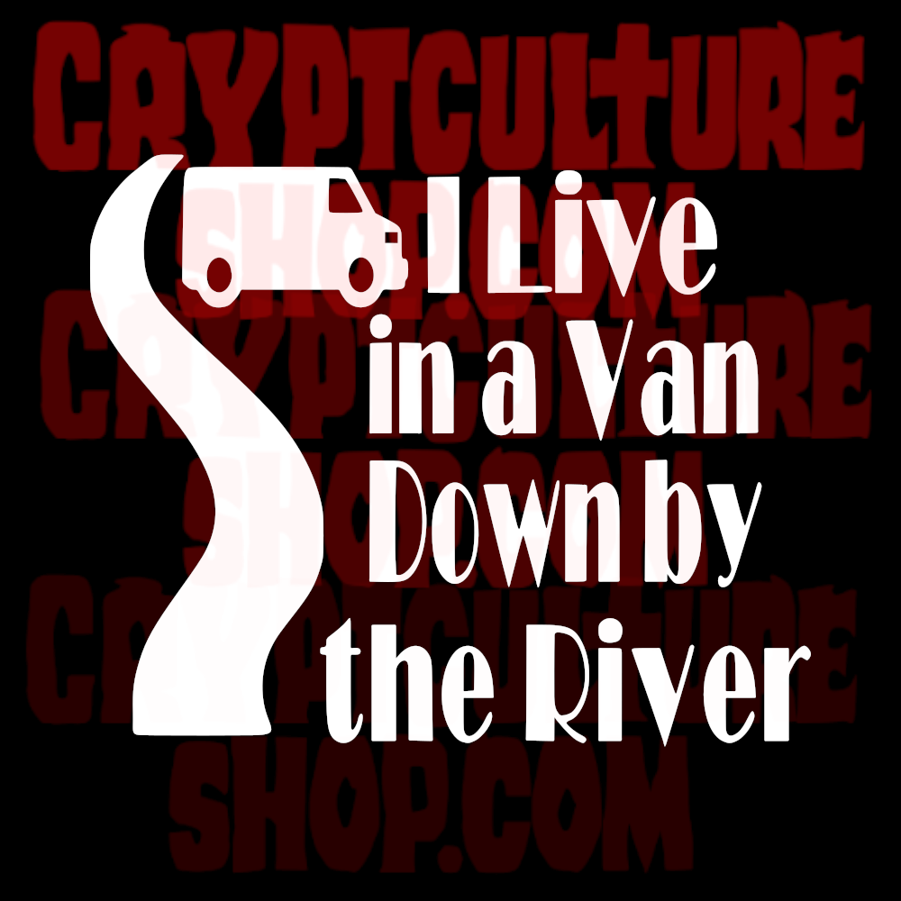 I Live in a Van Vinyl Decal