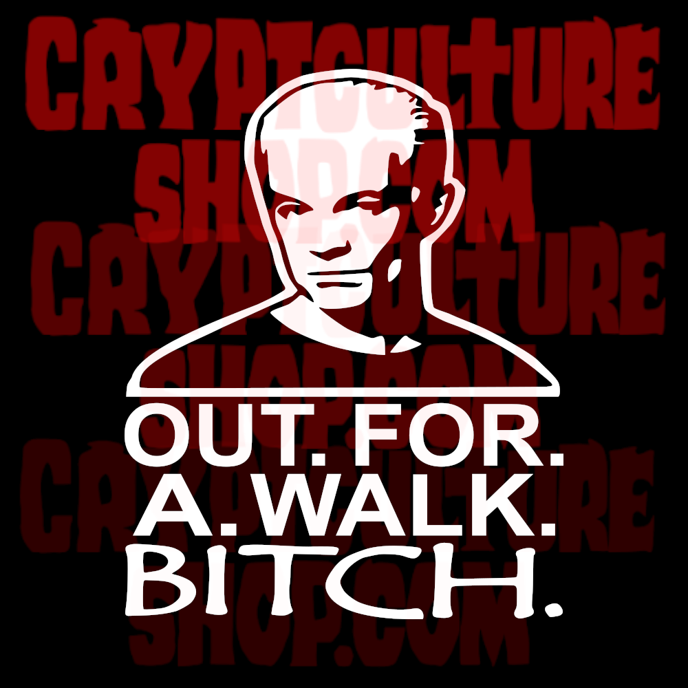 Buffy the Vampire Slayer Spike Out For a Walk Bitch Vinyl Decal