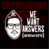 Ghost Adventures We Want Answers Vinyl Decal