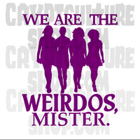 Craft We Are the Weirdos Mister Vinyl Decal