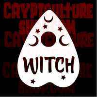 Occult Witch Planchette Vinyl Decal