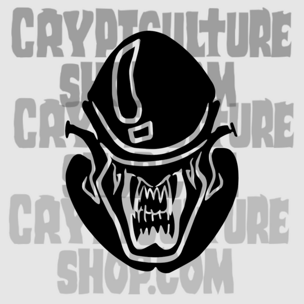Alien Xenomorph Vinyl Decal Aliens Earth Crypt Culture