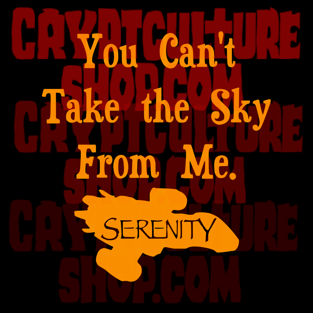 Vinilo decorativo de la canción "You Can't Take the Sky From Me" de Firefly