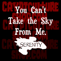 Firefly You Can't Take the Sky From Me Song Vinyl Decal