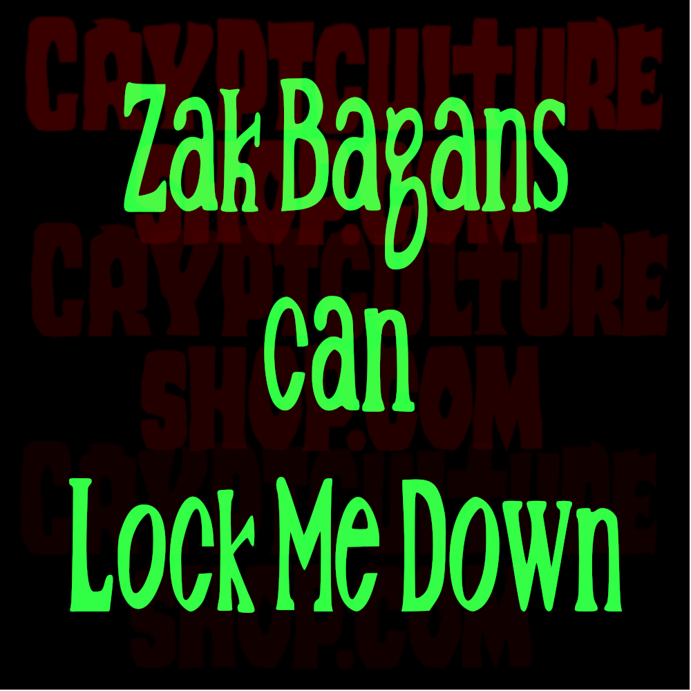 Calcomanía de vinilo de "Ghost Adventures" de Zak Bagans "Can Lock Me Down"