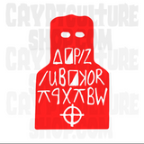 True Crime Zodiac I Like Killing People Vinyl Decal