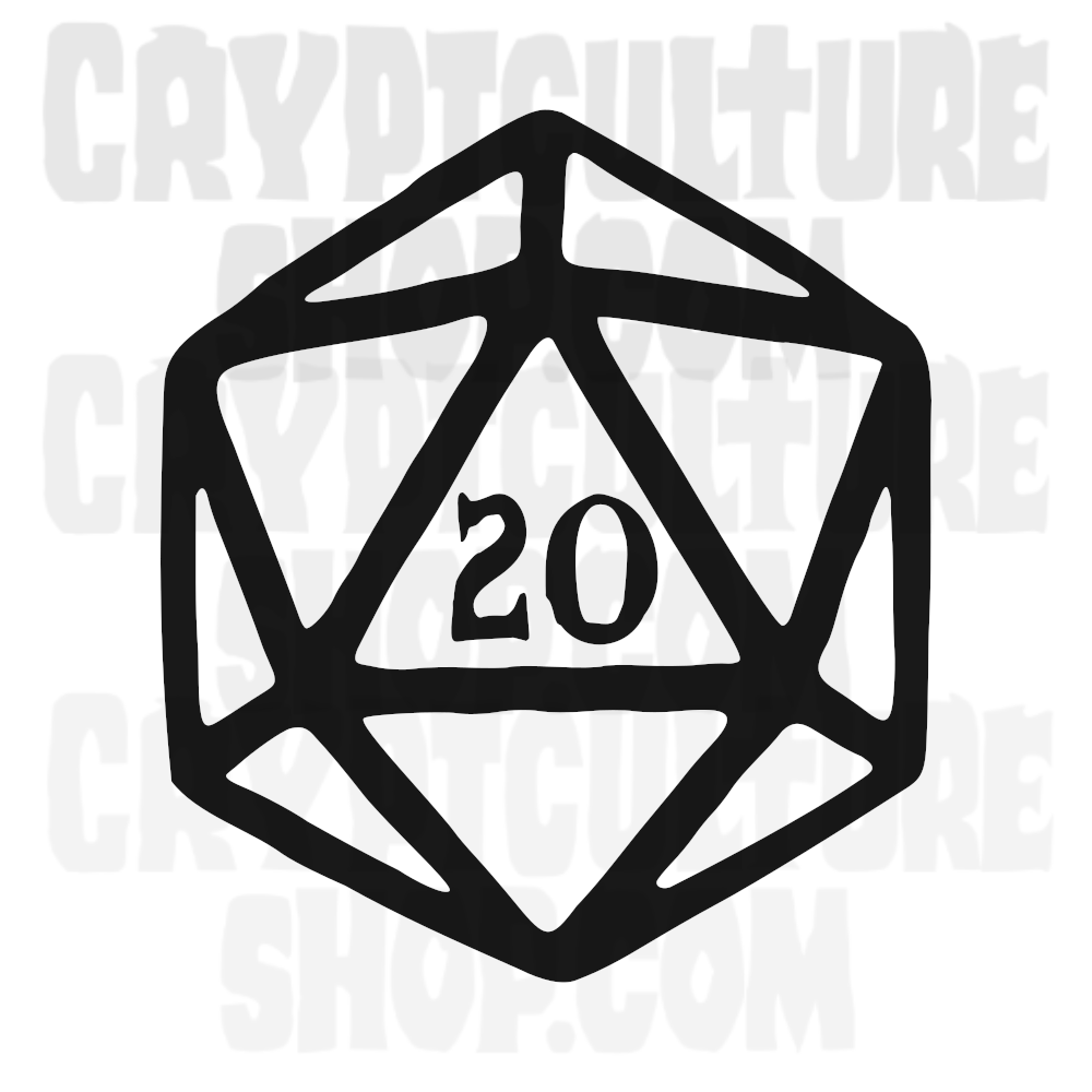 Vinilo decorativo para Dungeons and Dragons d20