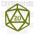 Vinilo decorativo para Dungeons and Dragons d20