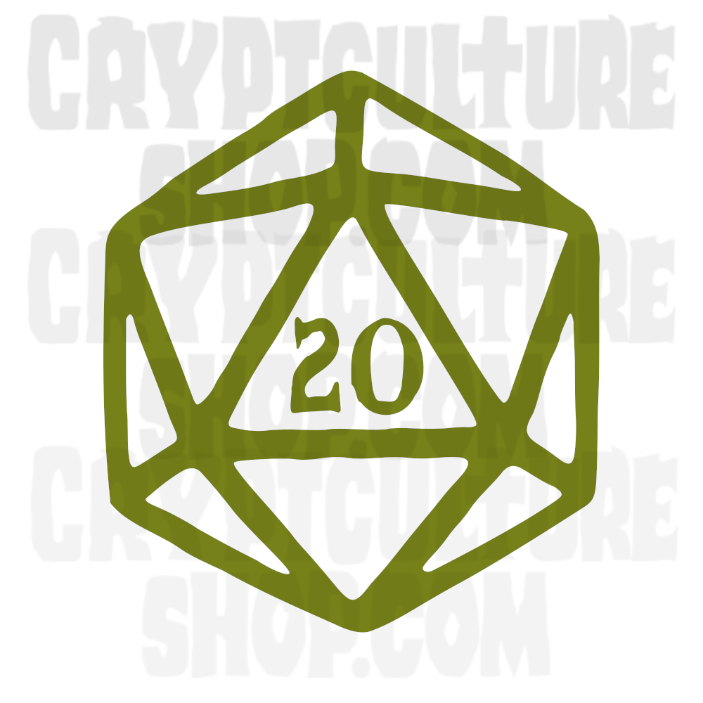 Vinilo decorativo para Dungeons and Dragons d20